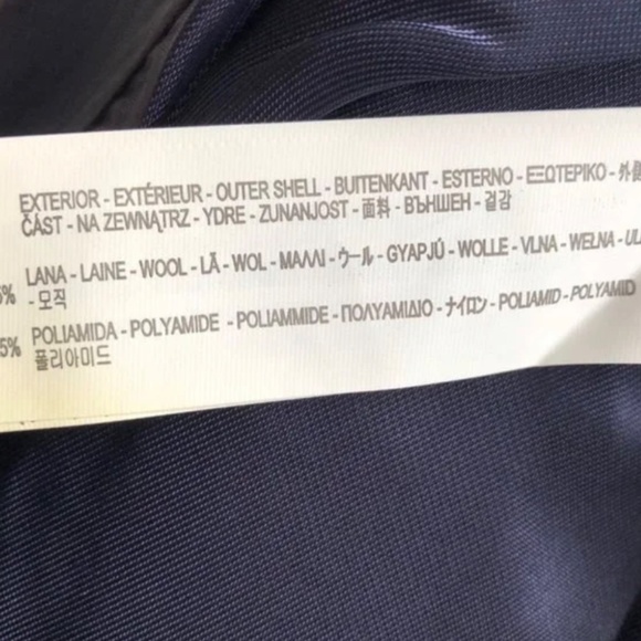 Zara Women’s Navy Wool Military Jacket Peacoat XS - Picture 7 of 8